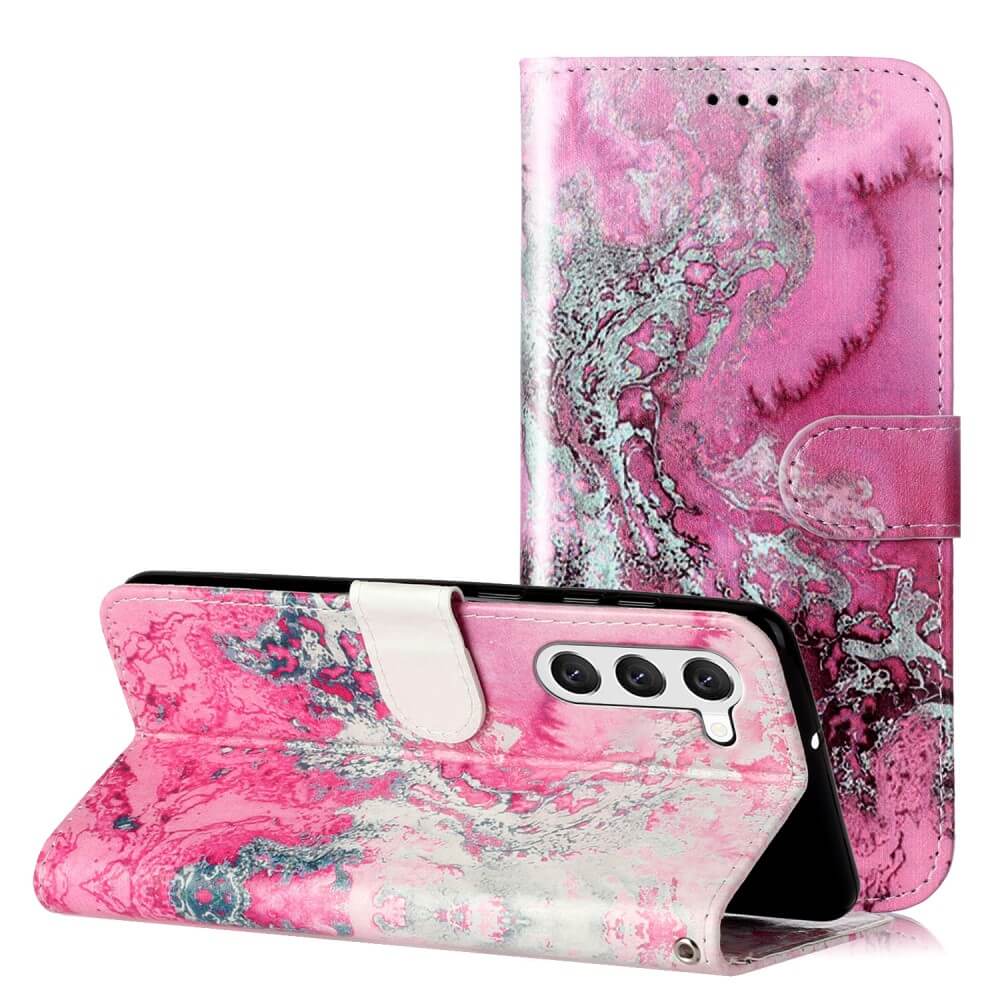 Galaxy S24 - Leder Etui HĂŒlle Marble - Image 5