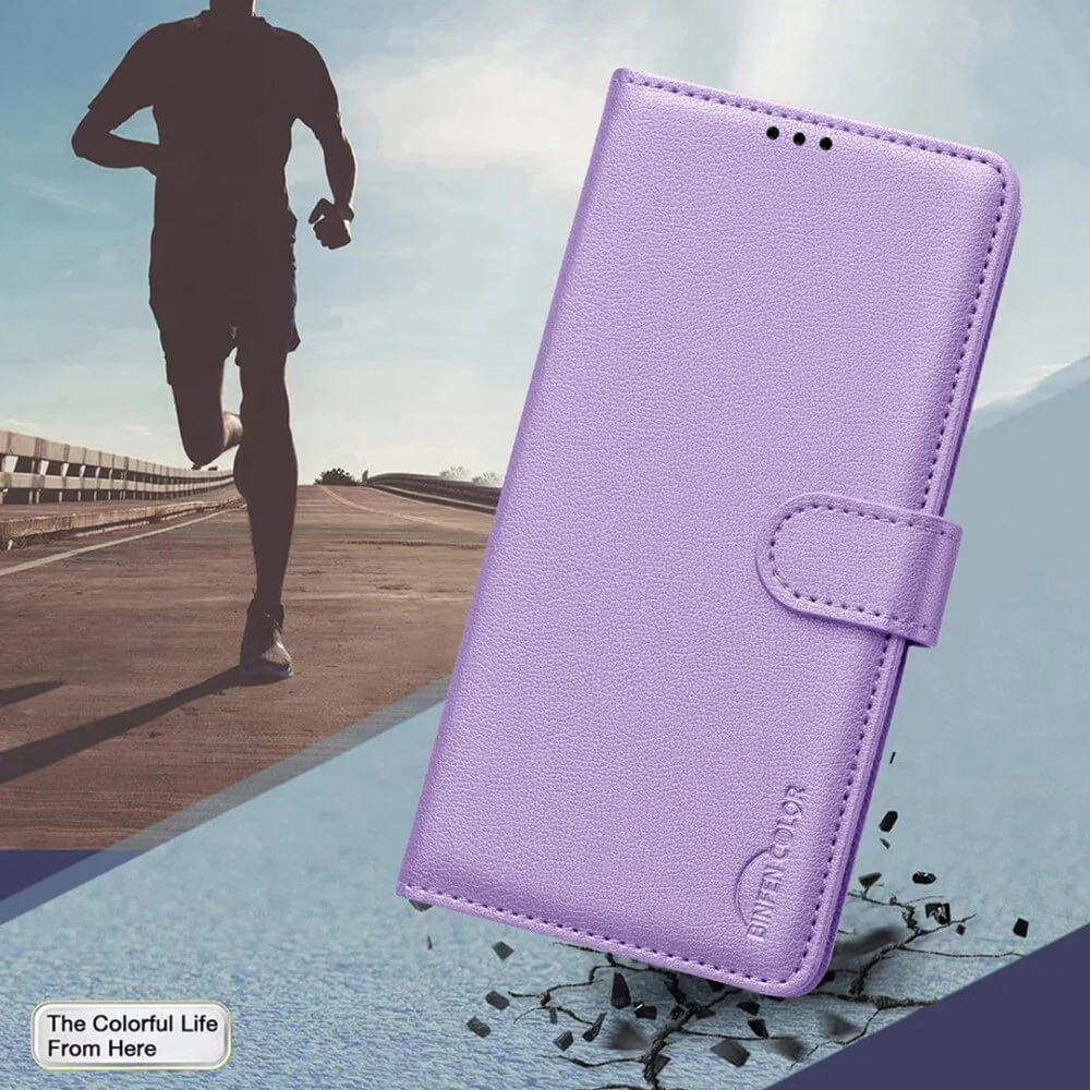 Galaxy S25 / S24 - BINFEN Leder Etui Hülle mit RFID Blocker - Image 27
