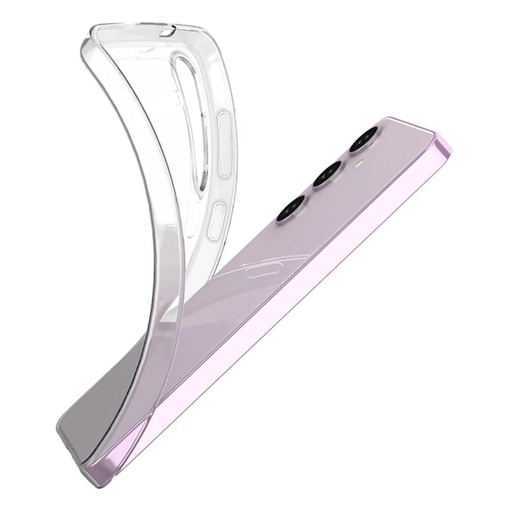 Galaxy S24 - Silikon Gummi Case Transparent - Image 4