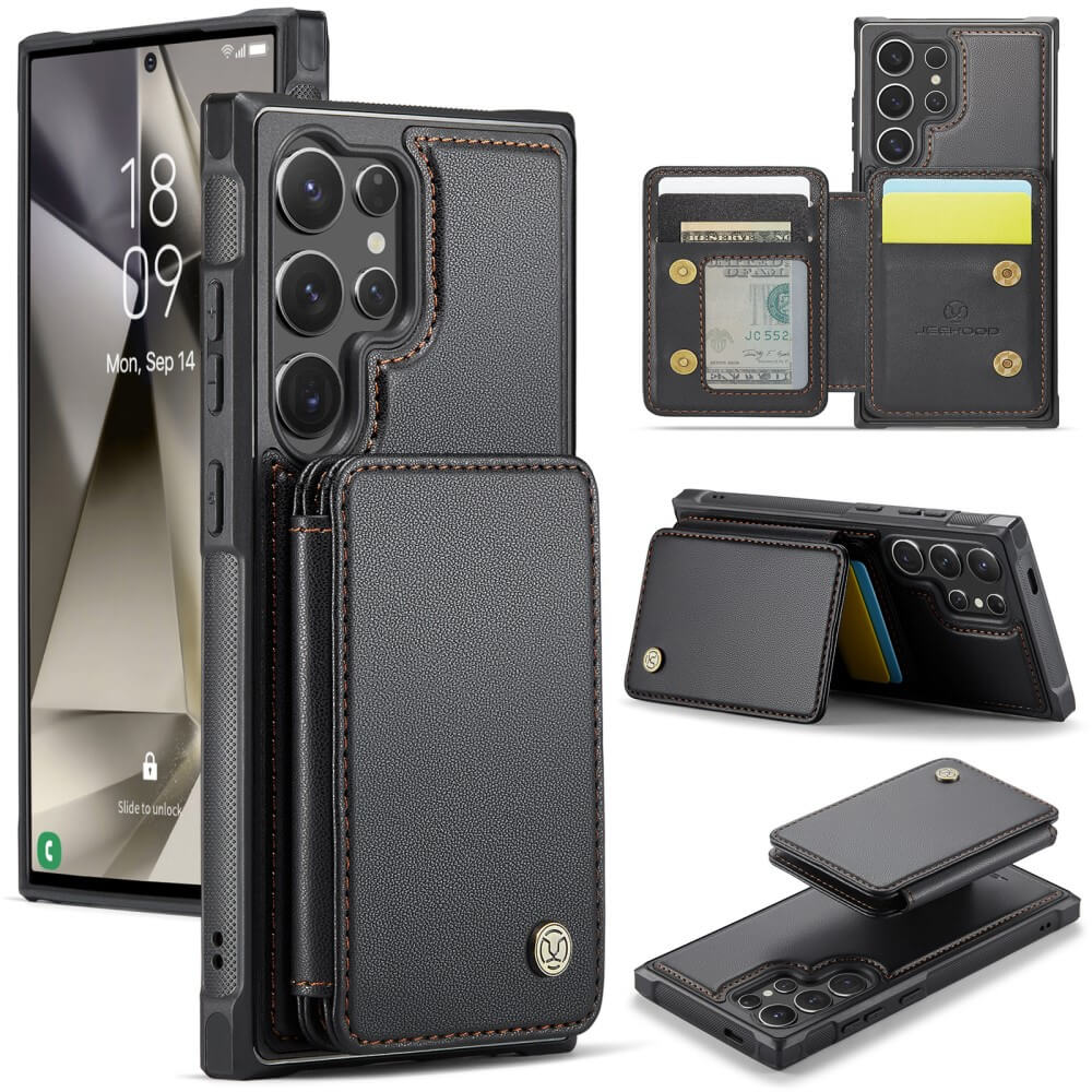 Galaxy S24 Ultra - 2-in-1 Backcover mit Kreditkarten-Etui