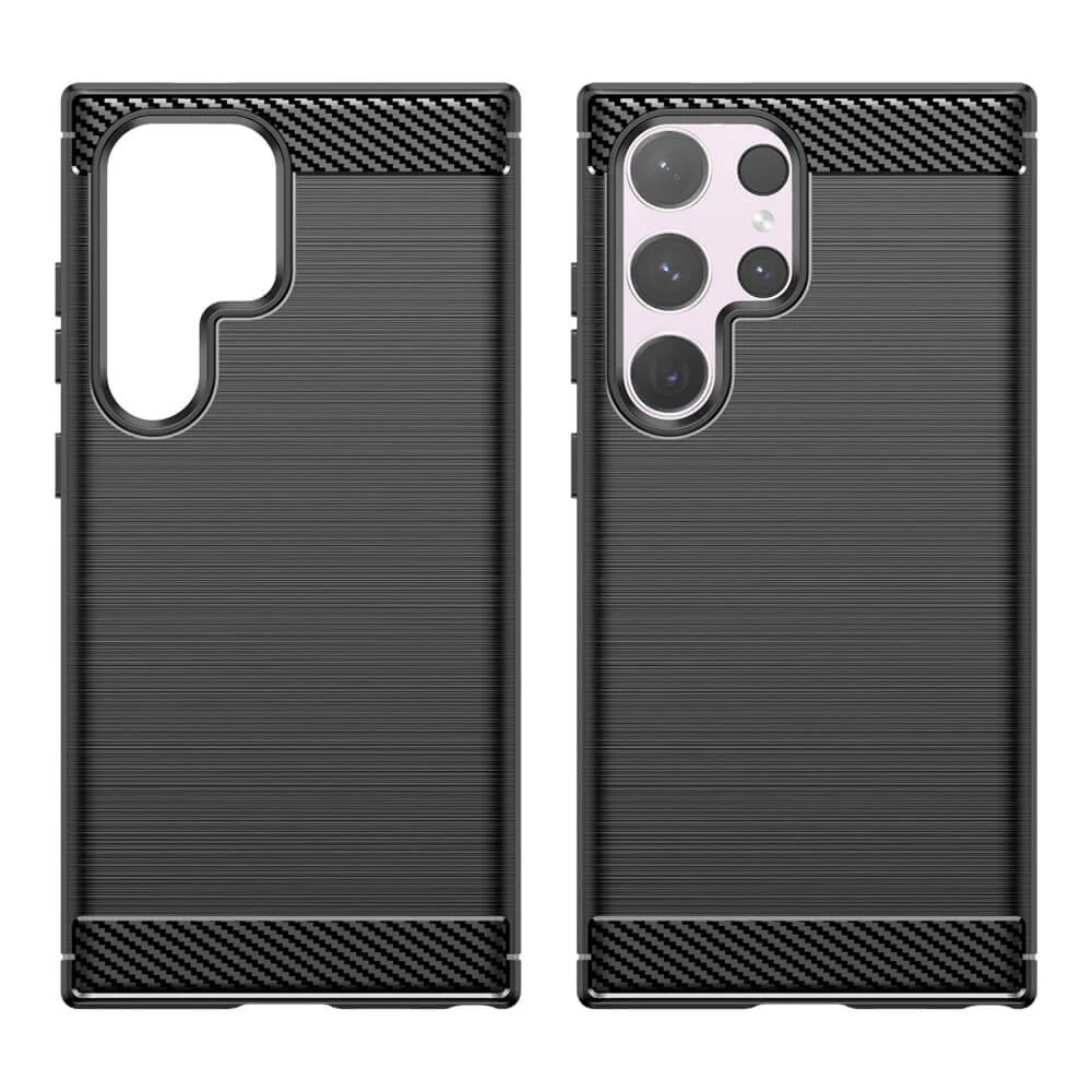 Galaxy S24 Ultra - Metall Carbon Look Hülle - Image 5