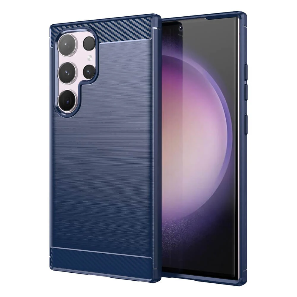 Galaxy S24 Ultra - Metall Carbon Look Hülle - Image 6