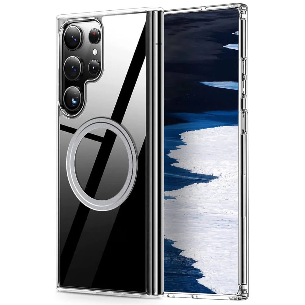 Galaxy S24 Ultra - Schützende Acryl-Handyhülle mit Magnet