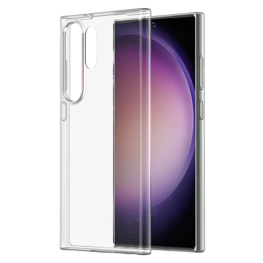 Galaxy S24 Ultra - Silikon Gummi Case Transparent