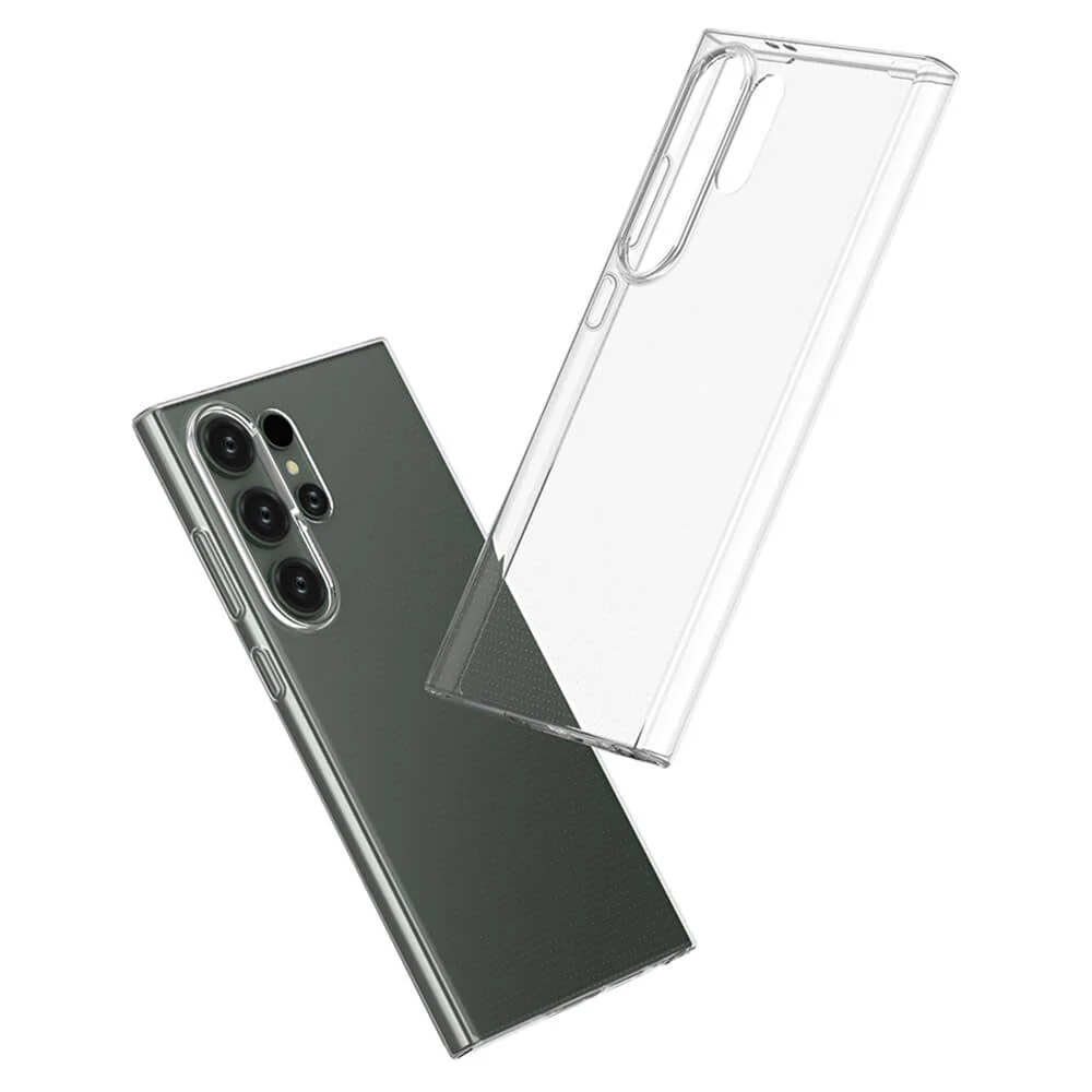 Galaxy S24 Ultra - Silikon Gummi Case Transparent - Image 2