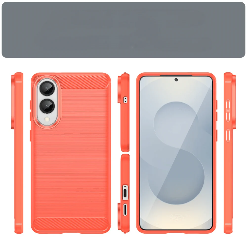 Galaxy S25 Edge - Metall Carbon Look Hülle - Image 7