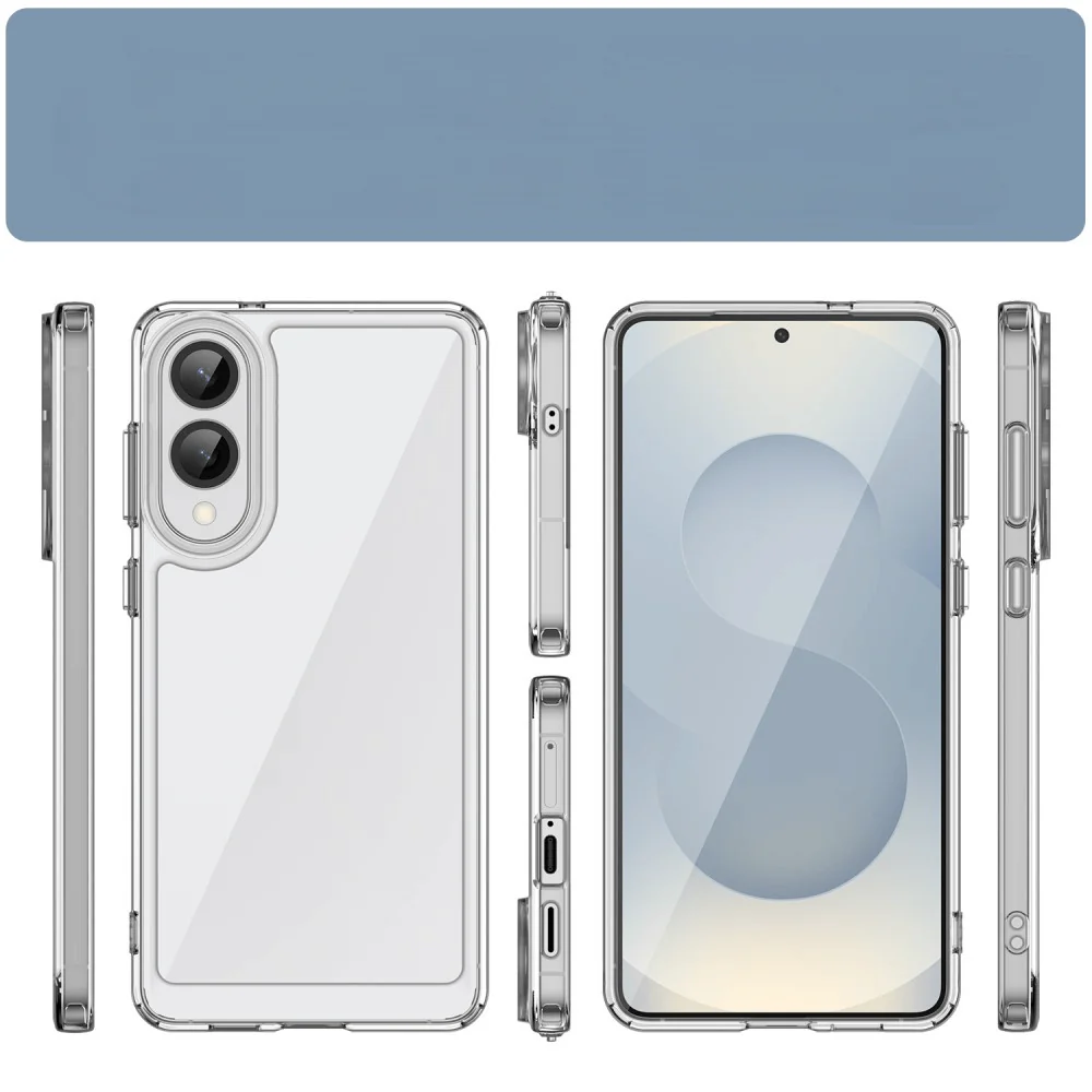 Galaxy S25 Edge - Schützende Acryl-Handyhülle mit erhöhtem Rand - Image 19