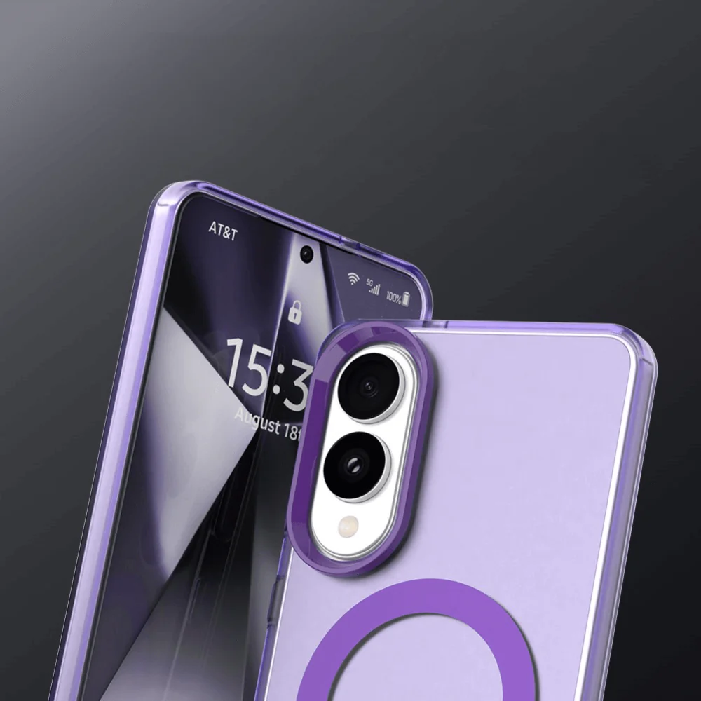 Galaxy S25 Edge - Schützende Acryl-Handyhülle mit Magnet - Image 25