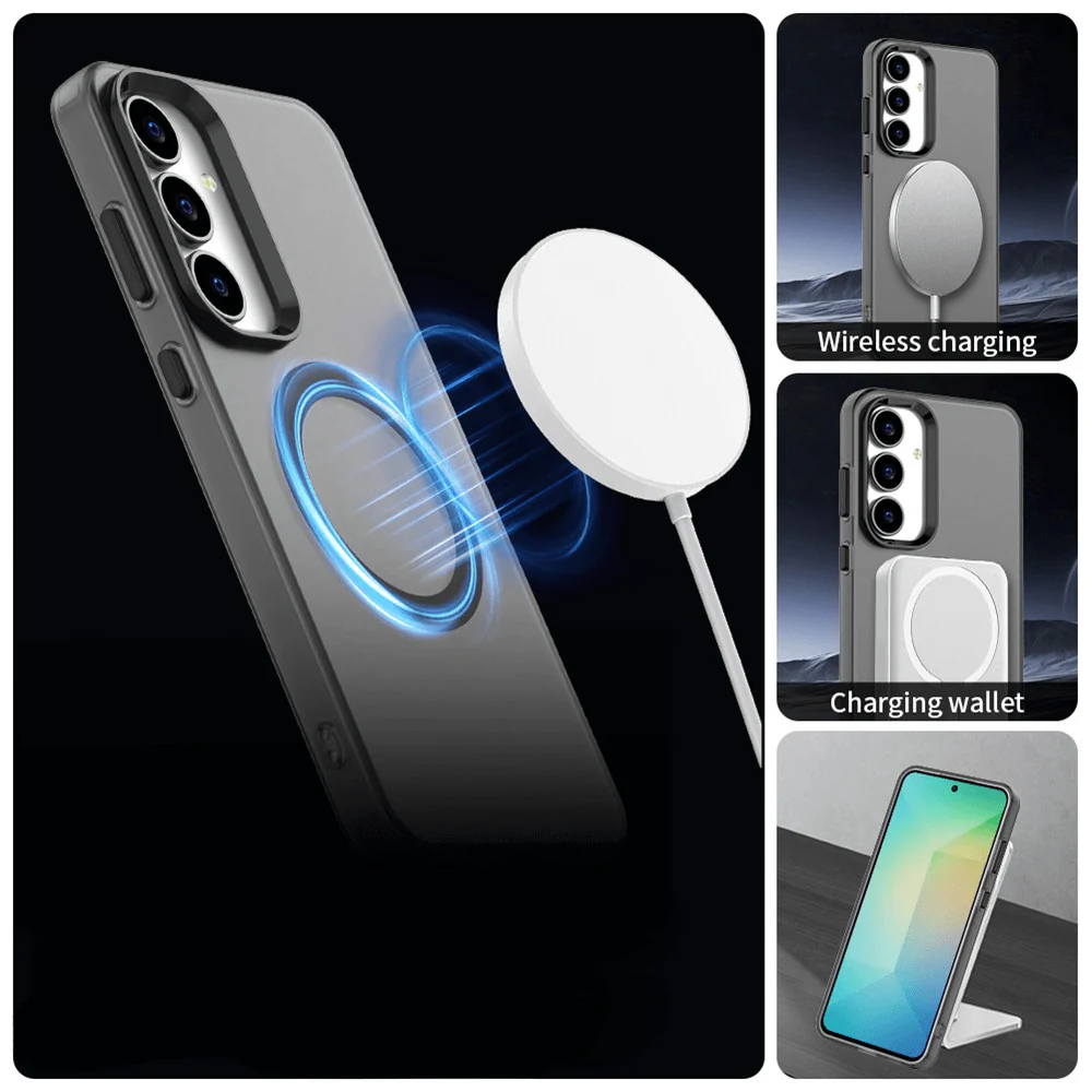 Galaxy S25 FE - Acryl-Handyhülle mit Magnet und Farbakzent - Image 14