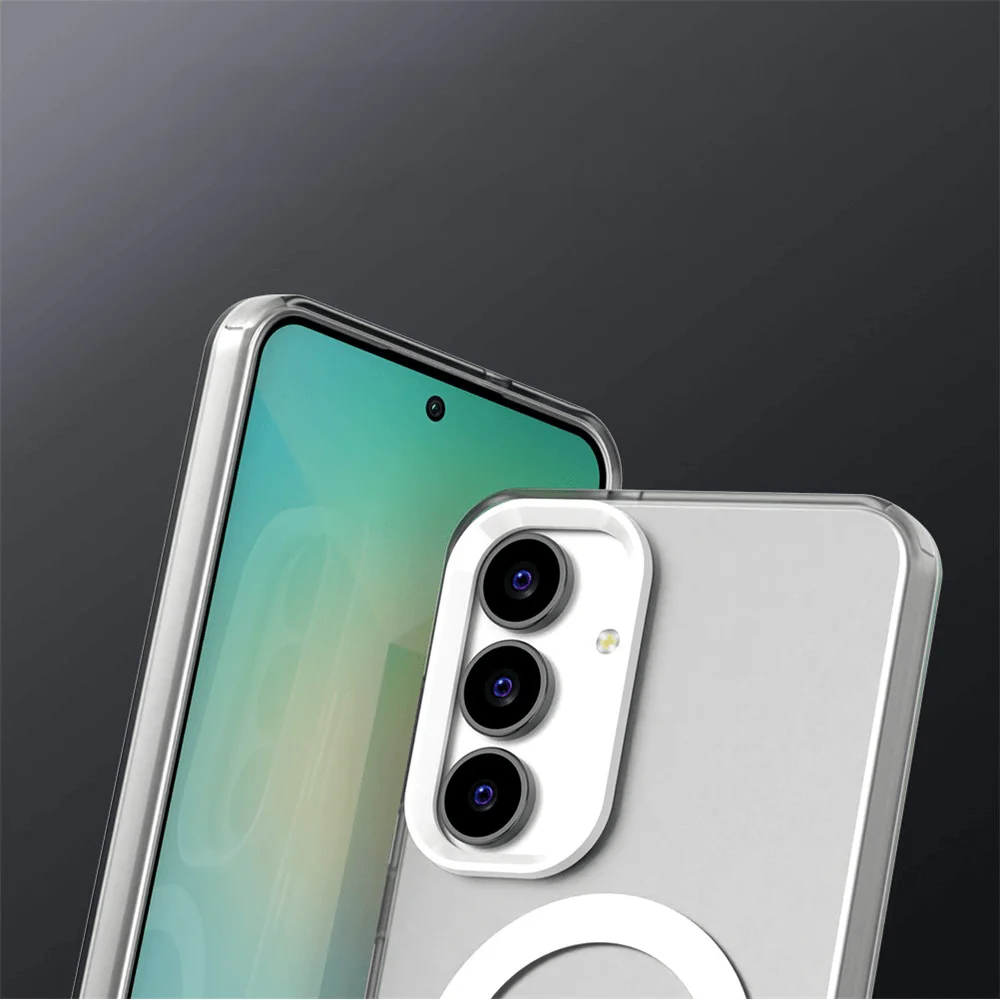 Galaxy S25 FE - Acryl-Handyhülle mit Magnet und Farbakzent - Image 3