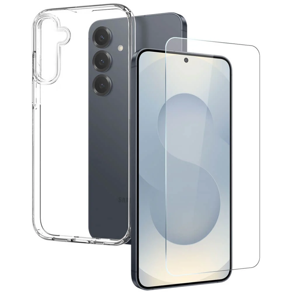 Galaxy S25 FE - NORTHJO Set Handyhülle und Panzerglas
