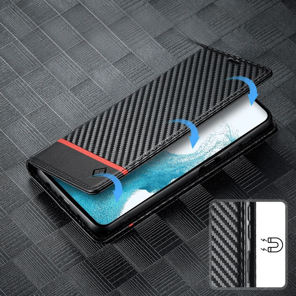 Galaxy S25 - LC.IMEEKE Hülle Carbon Fiber - Image 2