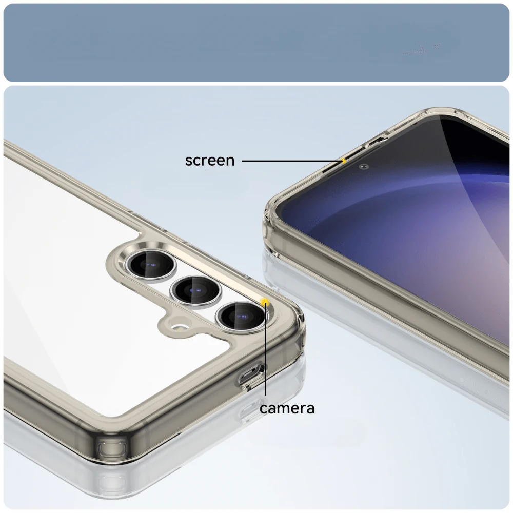 Galaxy S25+ Plus - Schützende Acryl-Handyhülle mit erhöhtem Rand - Image 14