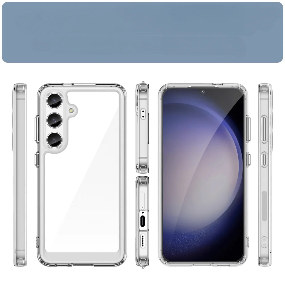 Galaxy S25+ Plus - Schützende Acryl-Handyhülle mit erhöhtem Rand - Image 25