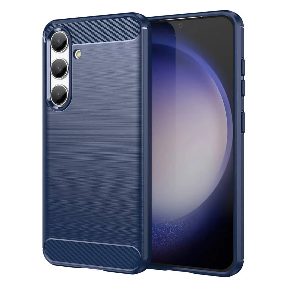 Galaxy S25 / S24 - Metall Carbon Look Hülle