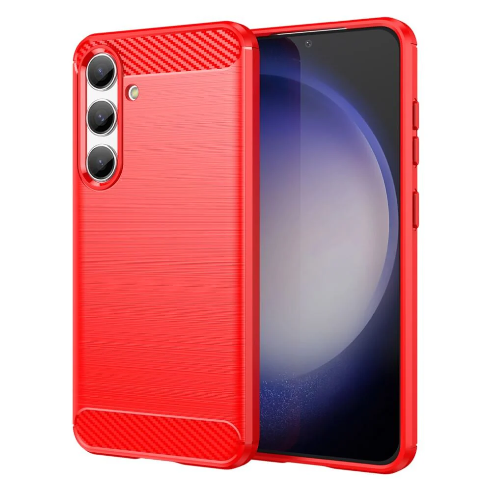 Galaxy S25 / S24 - Metall Carbon Look Hülle - Image 13