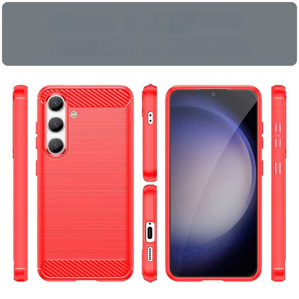 Galaxy S25 / S24 - Metall Carbon Look Hülle - Image 14