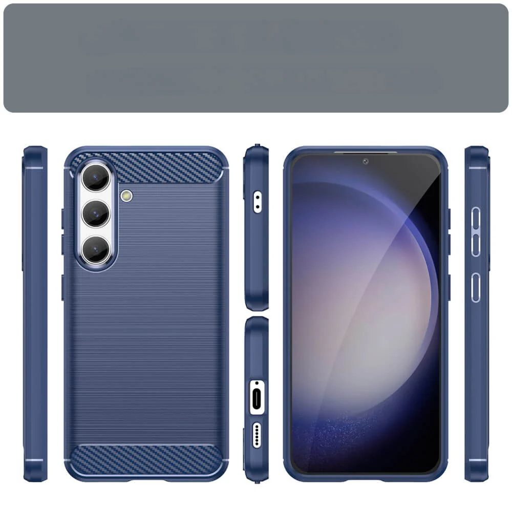 Galaxy S25 / S24 - Metall Carbon Look Hülle - Image 2
