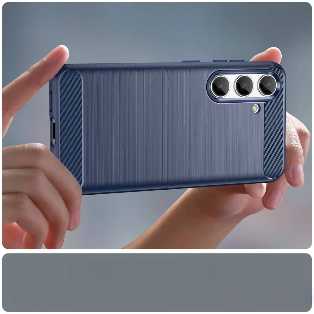 Galaxy S25 / S24 - Metall Carbon Look Hülle - Image 4
