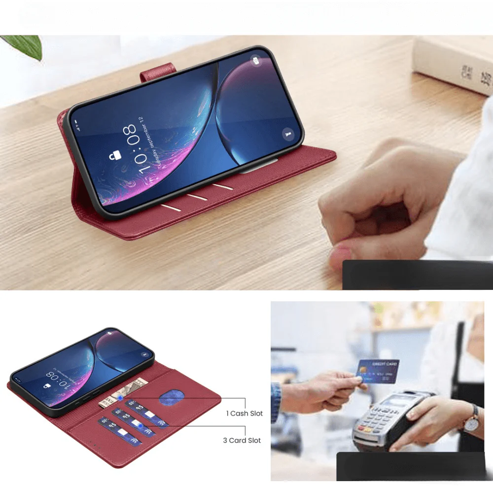 Galaxy S25+ / S24+ Plus - BINFEN Leder Etui Hülle mit RFID Blocker - Image 11