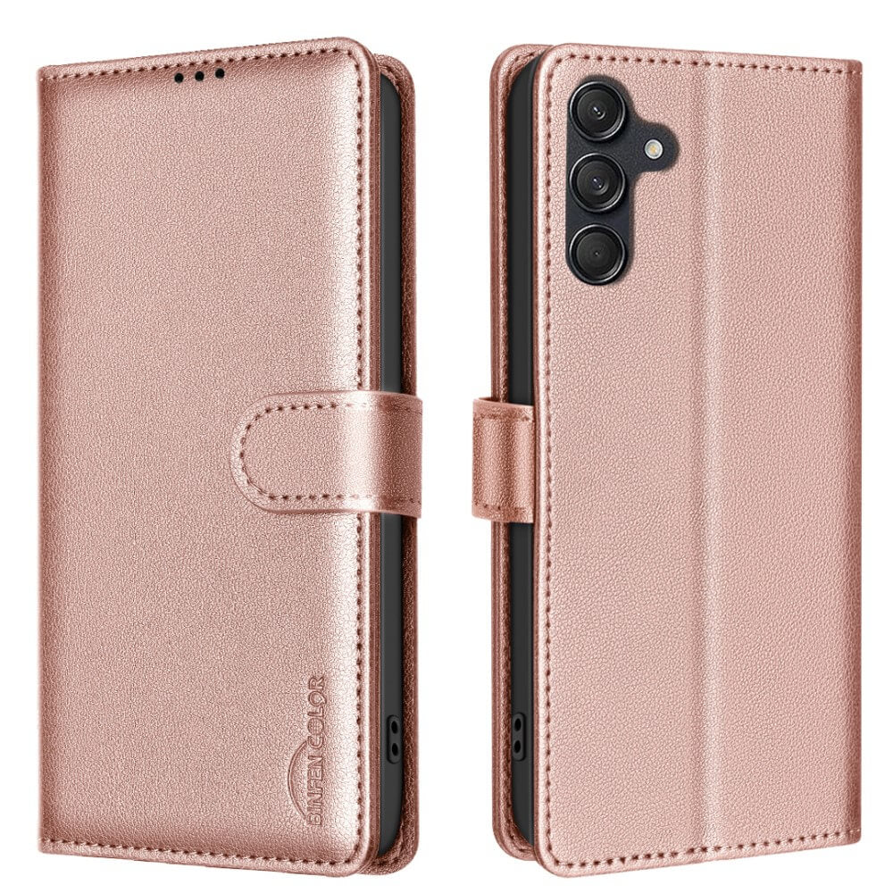 Galaxy S25+ / S24+ Plus - BINFEN Leder Etui Hülle mit RFID Blocker - Image 17