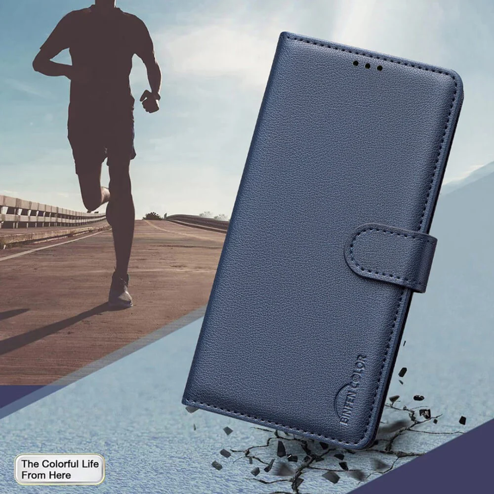 Galaxy S25+ / S24+ Plus - BINFEN Leder Etui Hülle mit RFID Blocker - Image 35