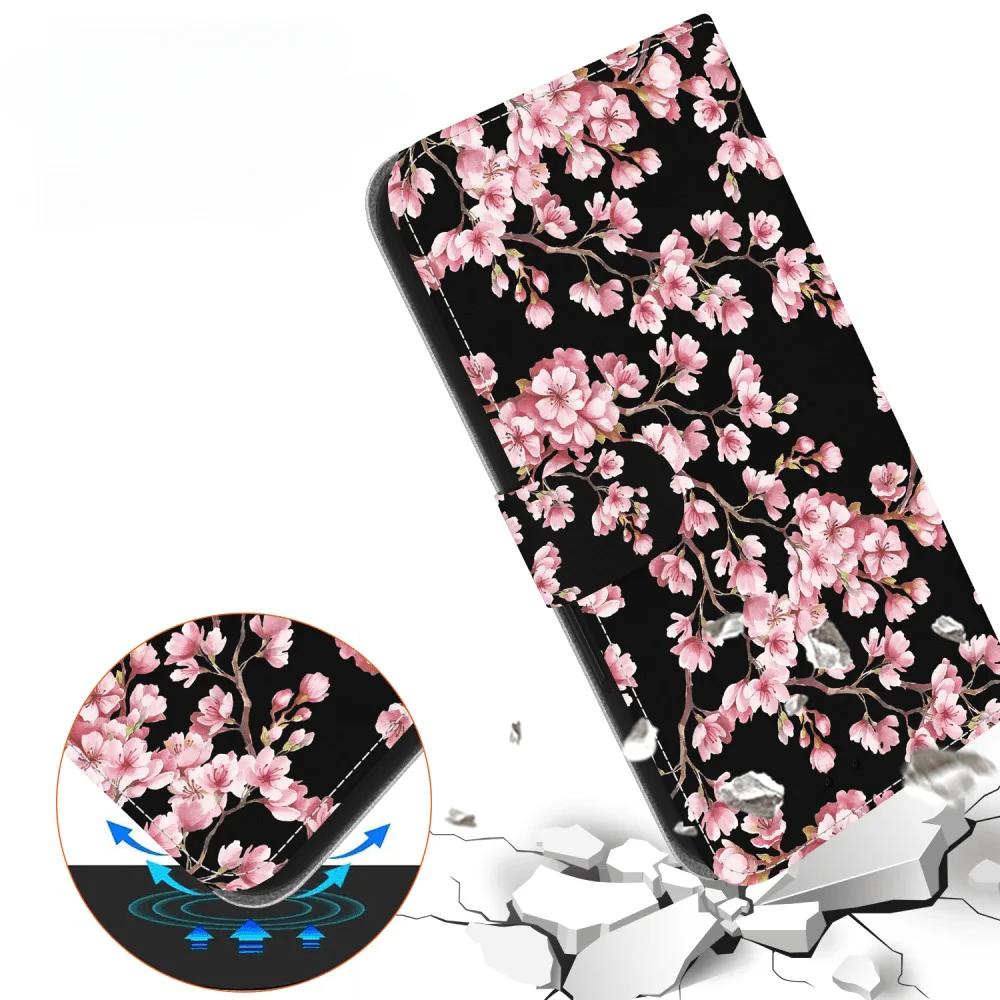 Galaxy S25 - Tasche Hülle mit Blüten Motiv - Image 7