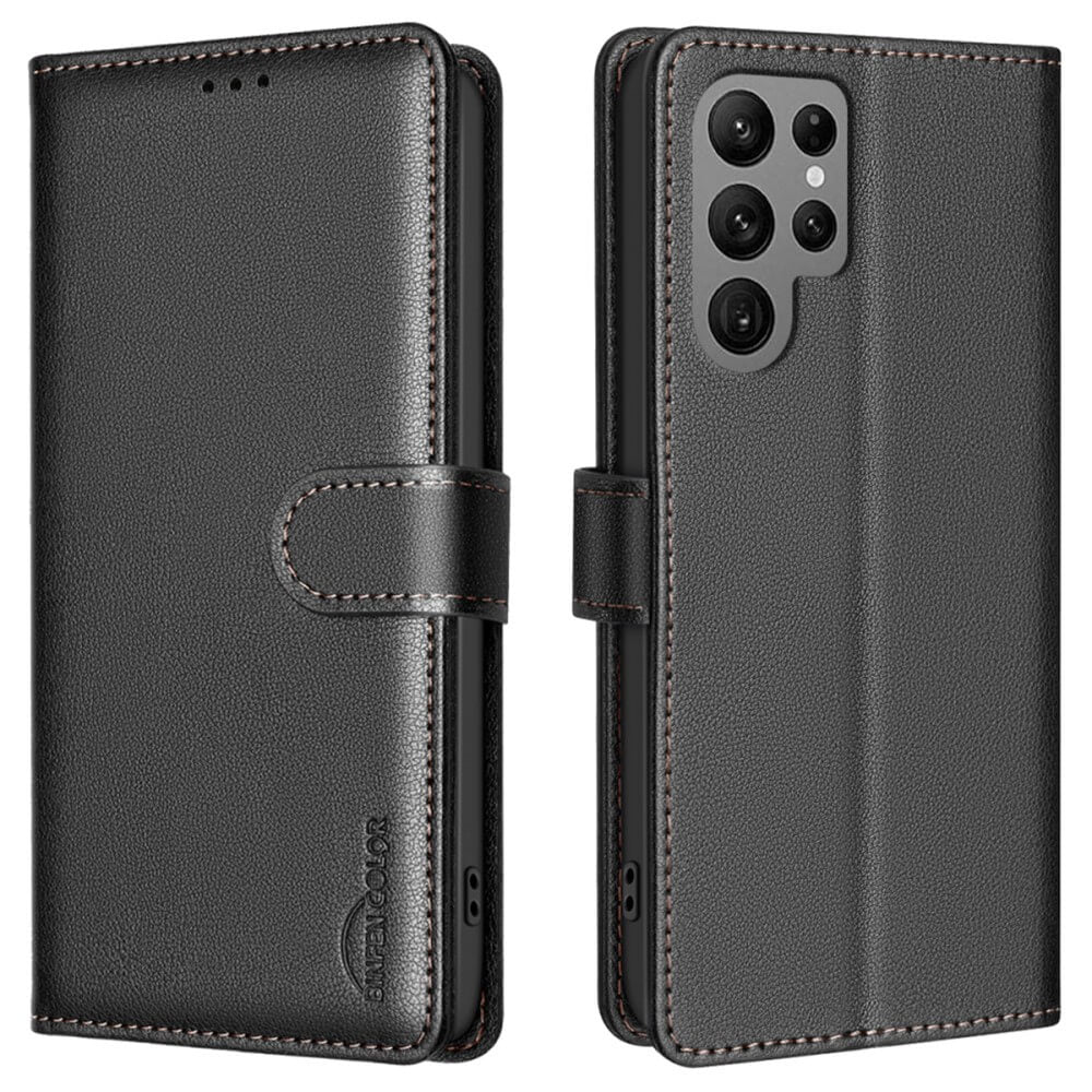 Galaxy S25 Ultra - BINFEN Leder Etui Hülle mit RFID Blocker - Image 10