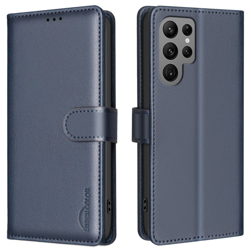 Galaxy S25 Ultra - BINFEN Leder Etui Hülle mit RFID Blocker - Image 28