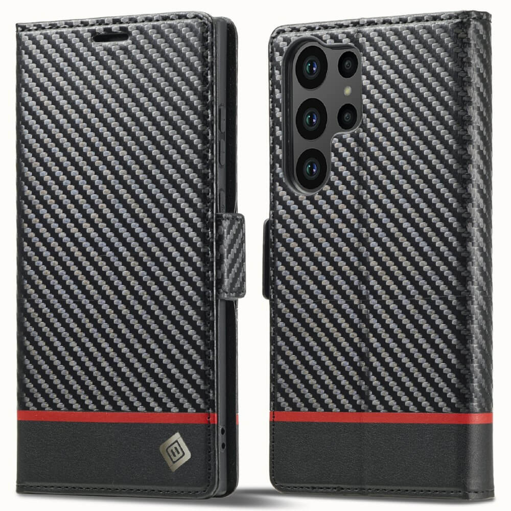 Galaxy S25 Ultra - LC.IMEEKE Hülle Carbon Fiber