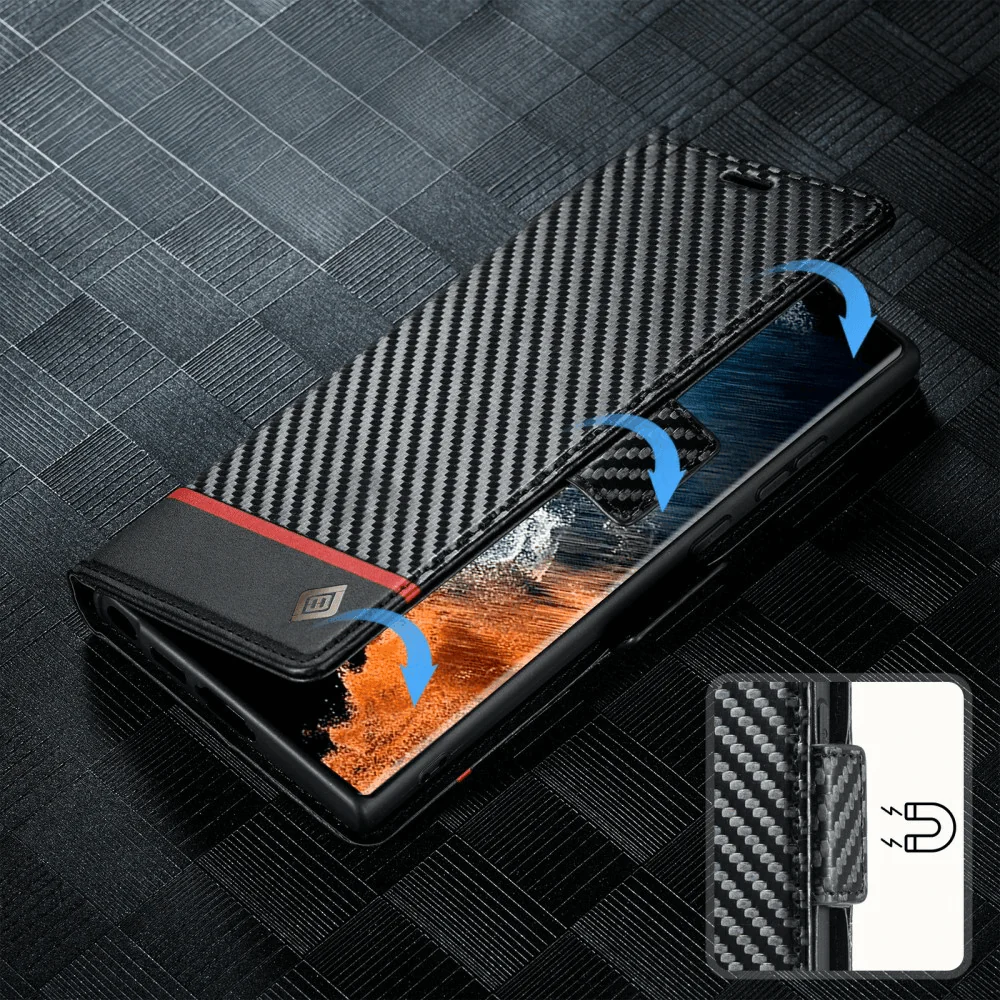 Galaxy S25 Ultra - LC.IMEEKE Hülle Carbon Fiber - Image 2