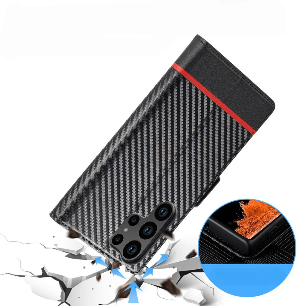 Galaxy S25 Ultra - LC.IMEEKE Hülle Carbon Fiber - Image 3