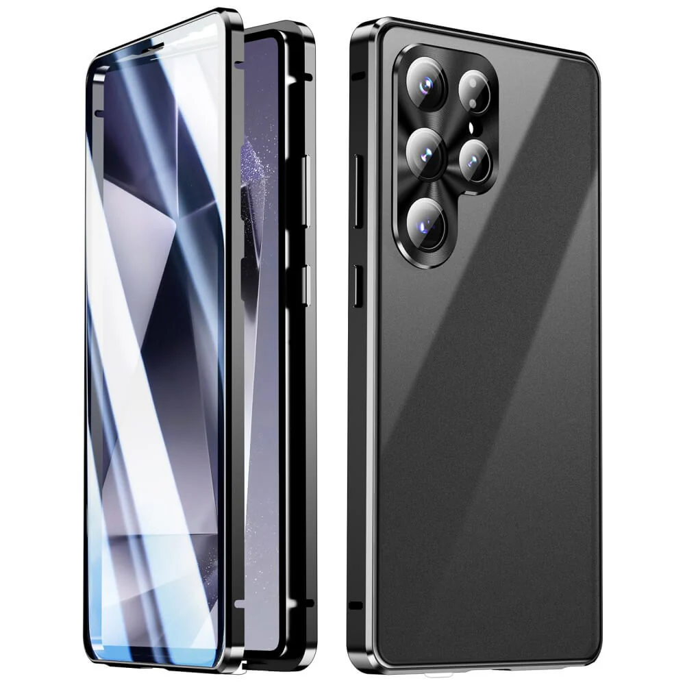 Galaxy S25 Ultra - Magnetische 360° Premium Schutzhülle mit Panzerglas