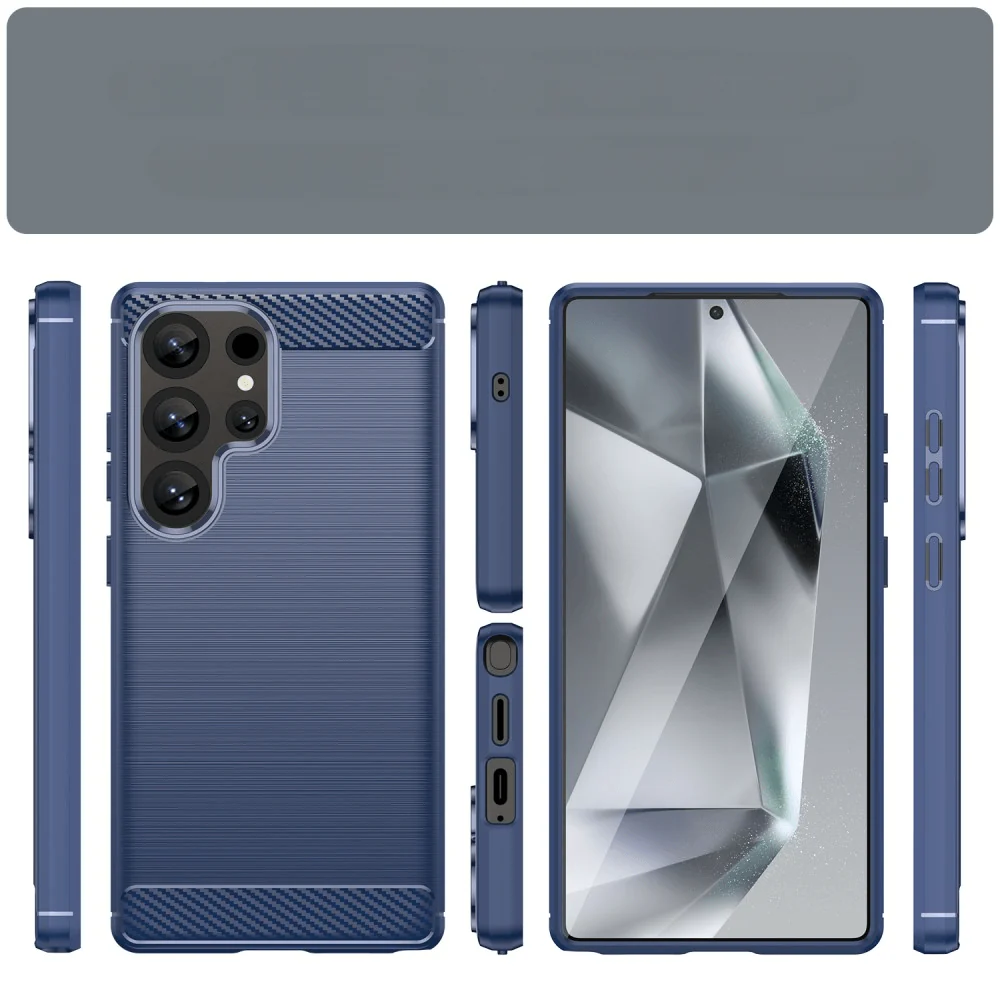 Galaxy S25 Ultra - Metall Carbon Look Hülle - Image 13