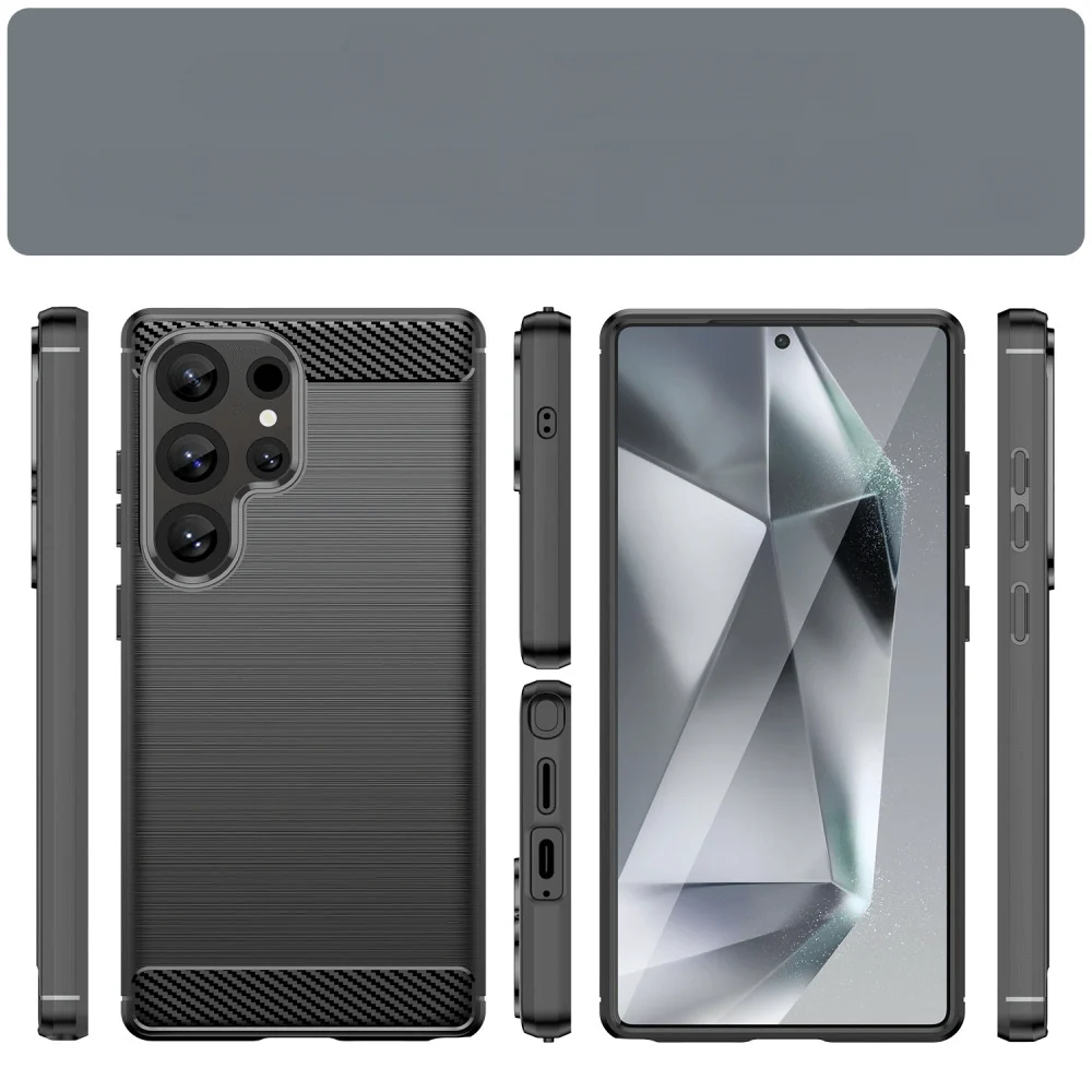 Galaxy S25 Ultra - Metall Carbon Look Hülle - Image 3
