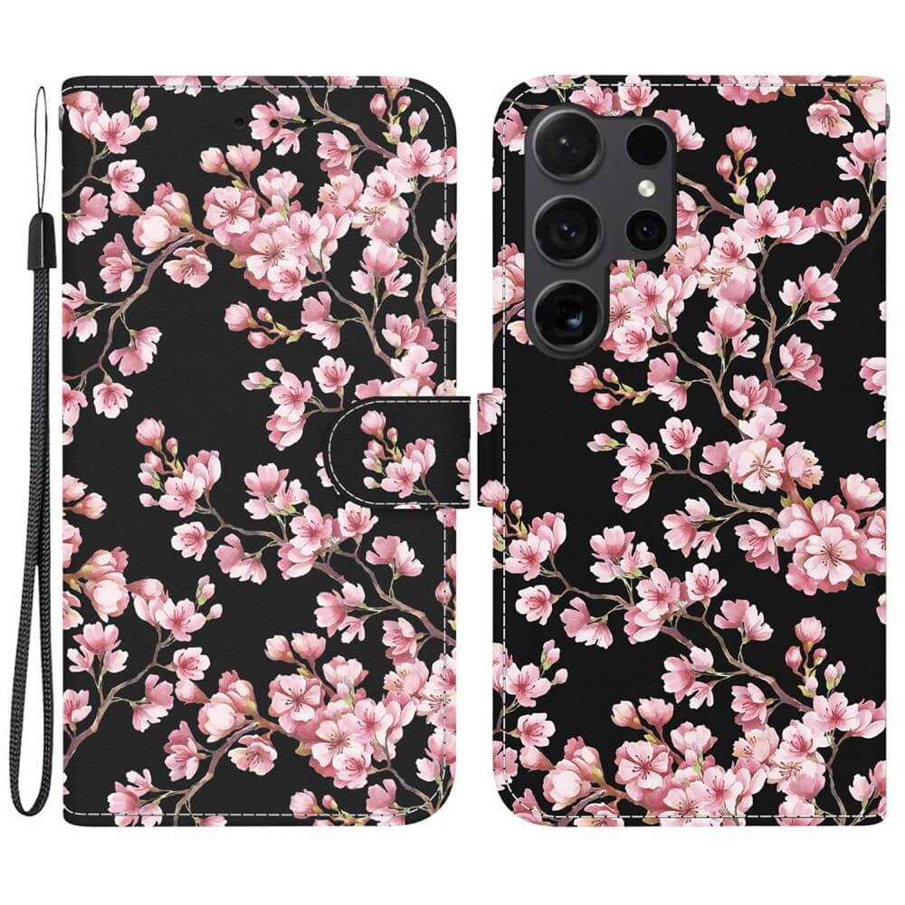 Galaxy S25 Ultra - Tasche Hülle mit Blüten Motiv - Image 41