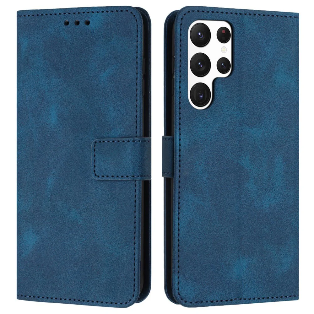 Galaxy S25 Ultra â Wildleder Look Etui im Vintage Design