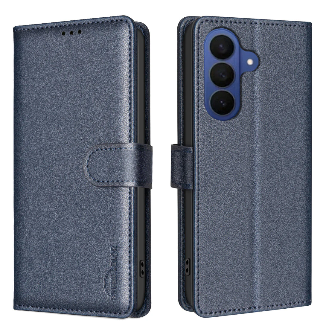 Galaxy S26 - BINFEN Leder Etui Hülle mit RFID Blocker - Image 29