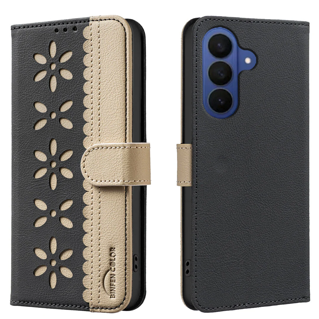 Galaxy S26+ Plus - BINFEN Ledertasche Floral