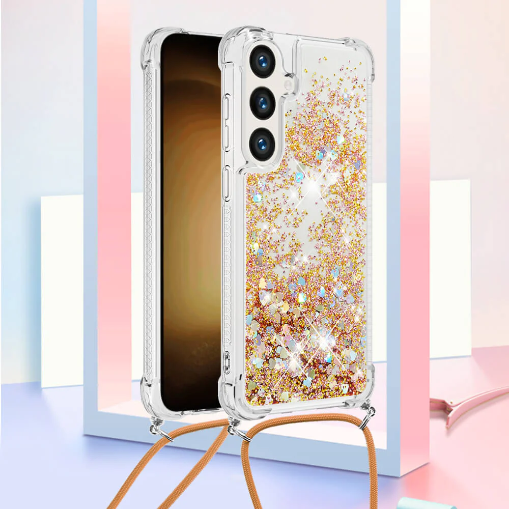 Galaxy S26+ Plus - Glitzer Hülle mit Kordel - Image 13
