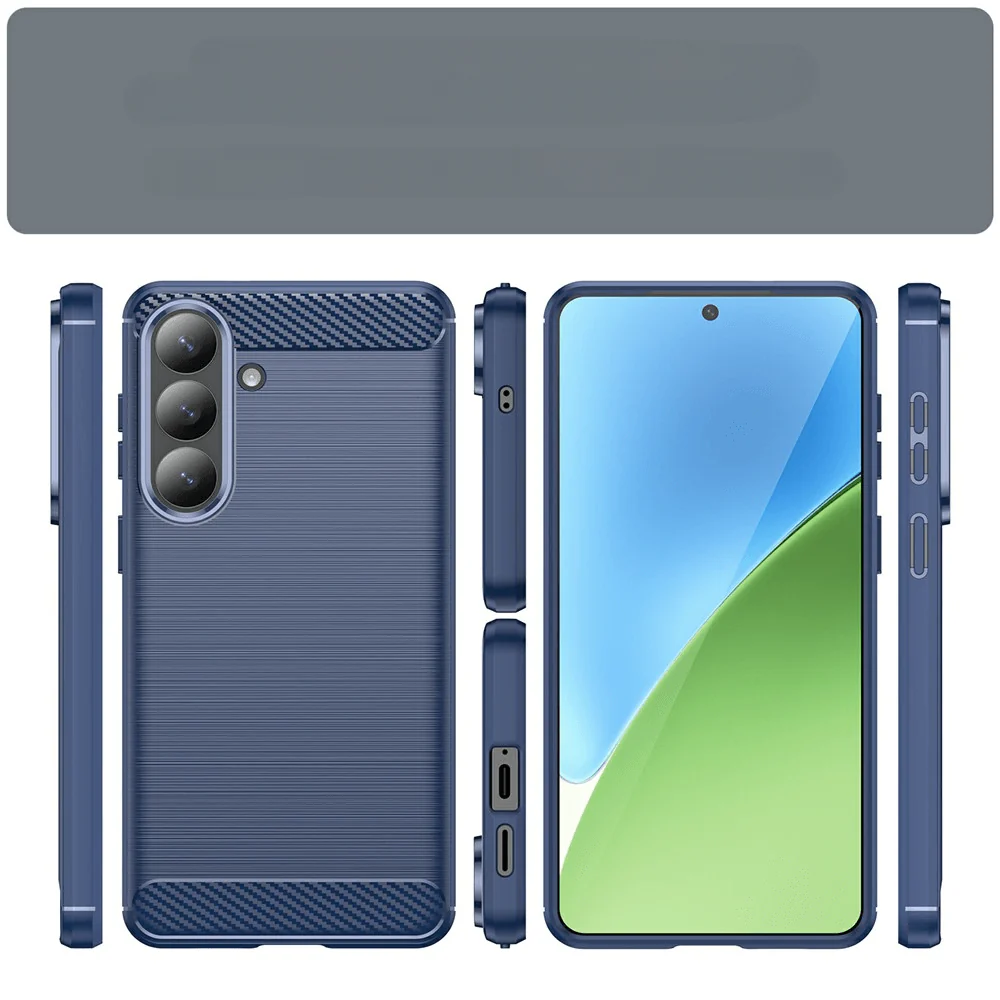Galaxy S26+ Plus - Metall Carbon Look Hülle - Image 15