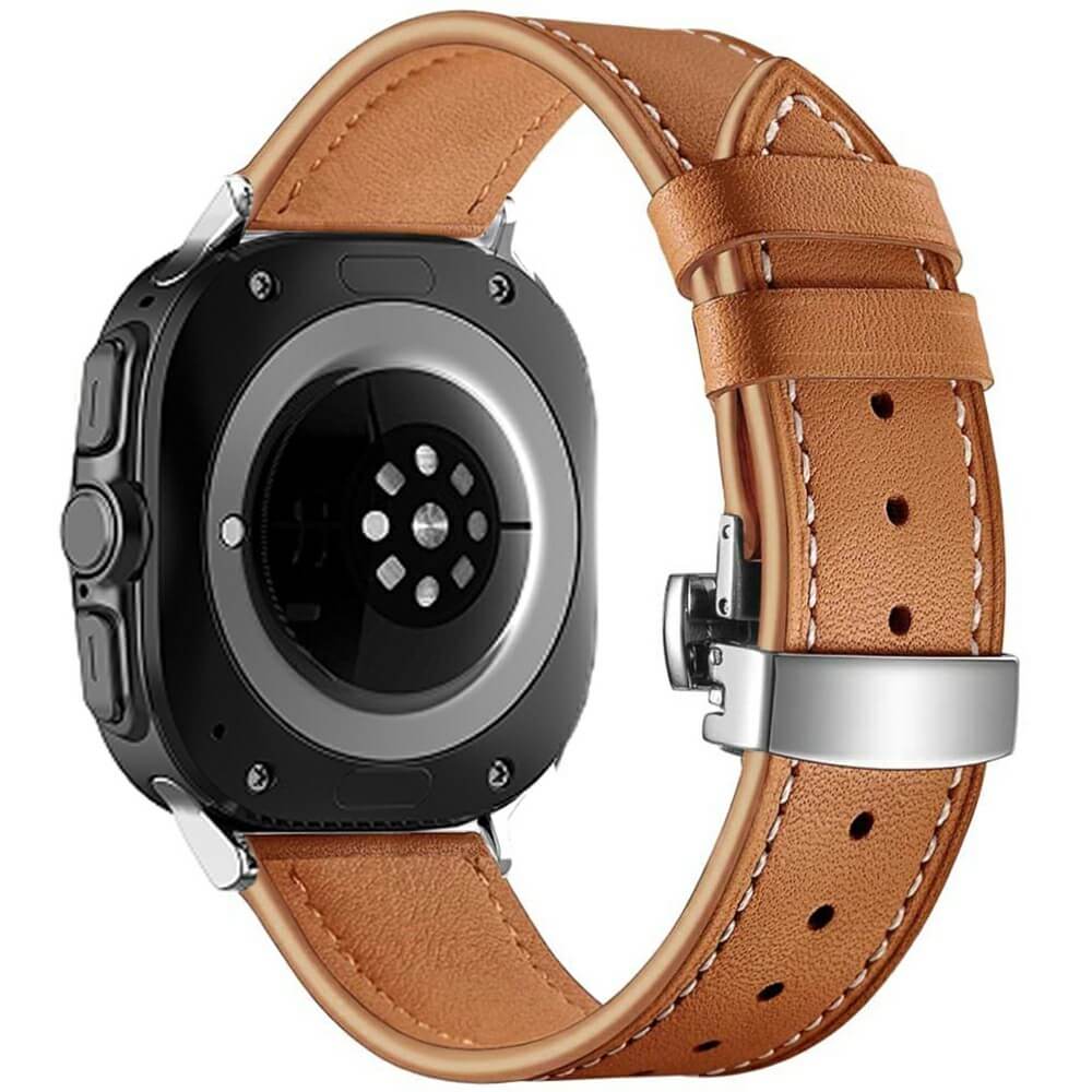 Galaxy Watch Ultra (47mm) - Lederarmband Ersatz mit Butterfly Verschluss