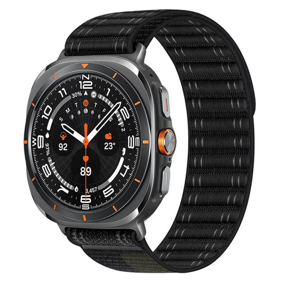 Galaxy Watch Ultra (47mm) - Nylon Ersatz Armband mit Klettverschluss - Image 4