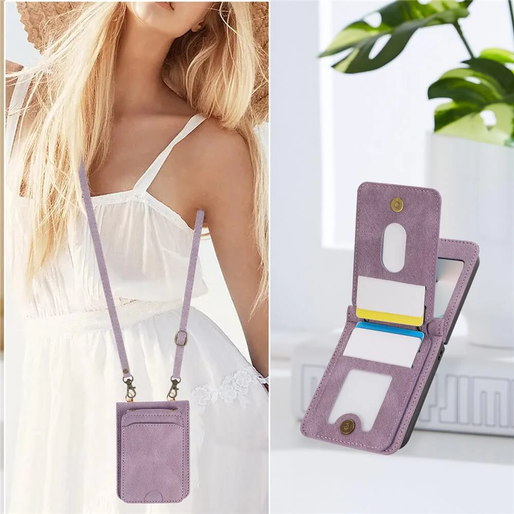 Galaxy Z Flip7 - Etui viele Kartenfächer mit Umhängeband - Image 20