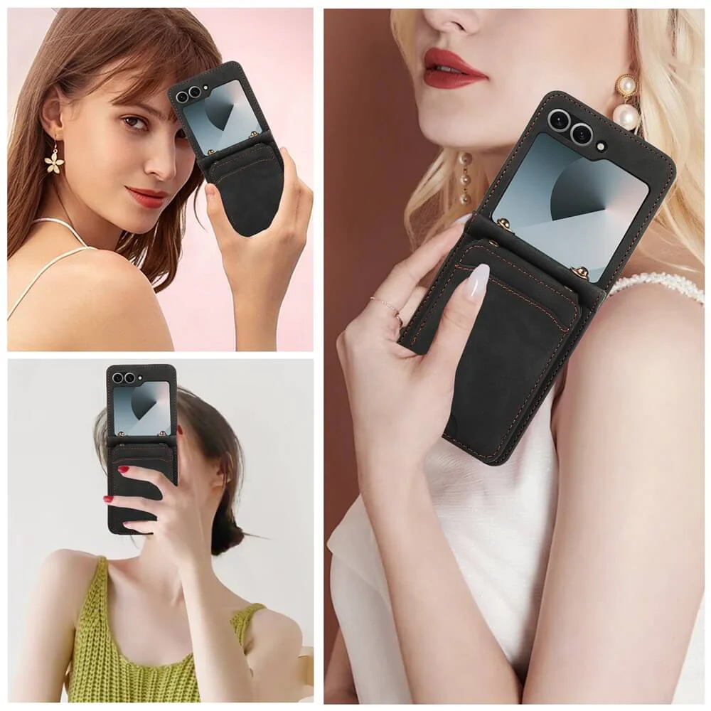 Galaxy Z Flip7 - Etui viele Kartenfächer mit Umhängeband - Image 3