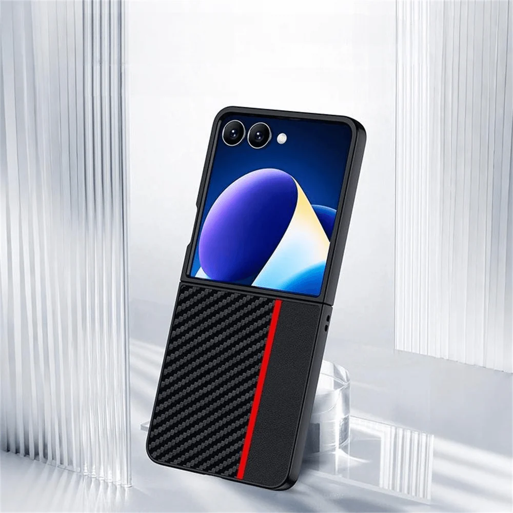 Galaxy Z Flip7 - LC.IMEEKE Hülle Carbon Fiber - Image 2