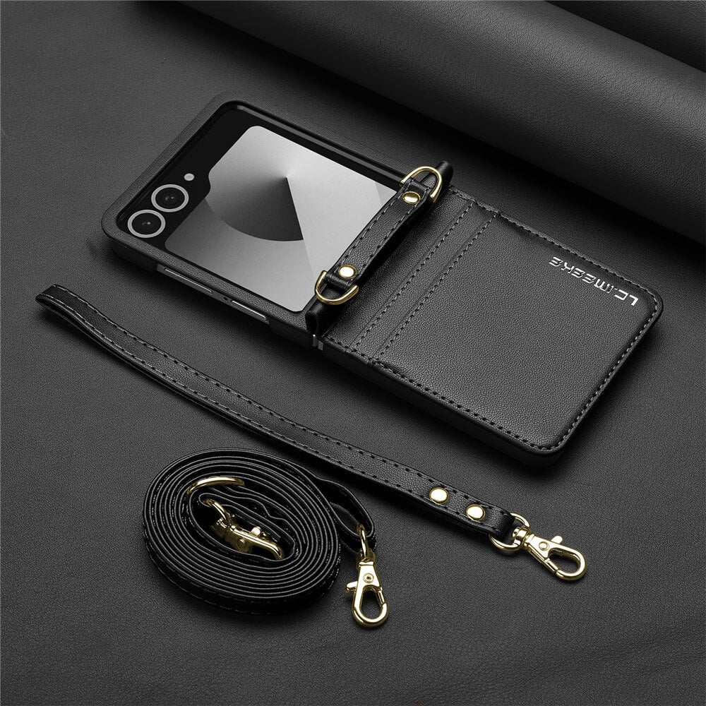 Galaxy Z Flip7 - LC.IMEEKE L1 Series Leder Etui HĂŒlle - Image 2
