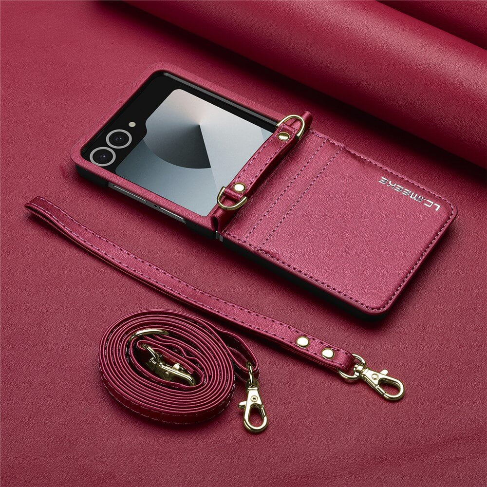 Galaxy Z Flip7 - LC.IMEEKE L1 Series Leder Etui HĂŒlle - Image 28
