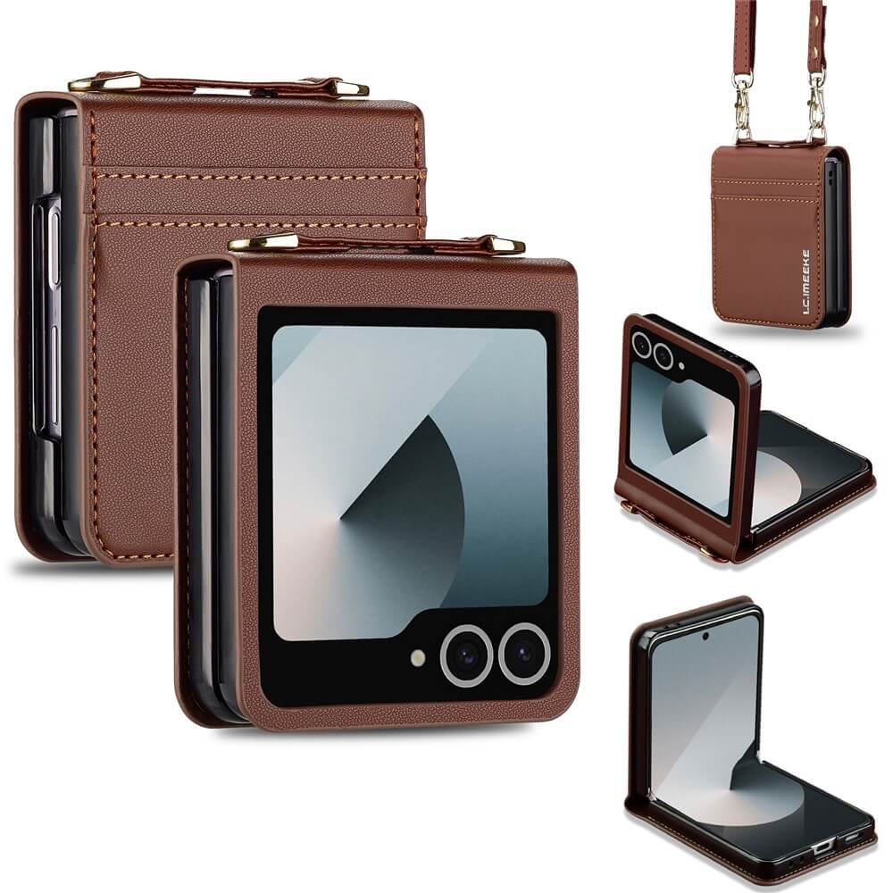 Galaxy Z Flip7 - LC.IMEEKE L1 Series Leder Etui HĂŒlle - Image 6