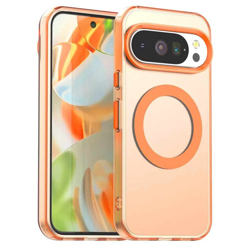 Google Pixel 10 / 10 Pro - Acryl-Handyhülle mit Magnet und Farbakzent